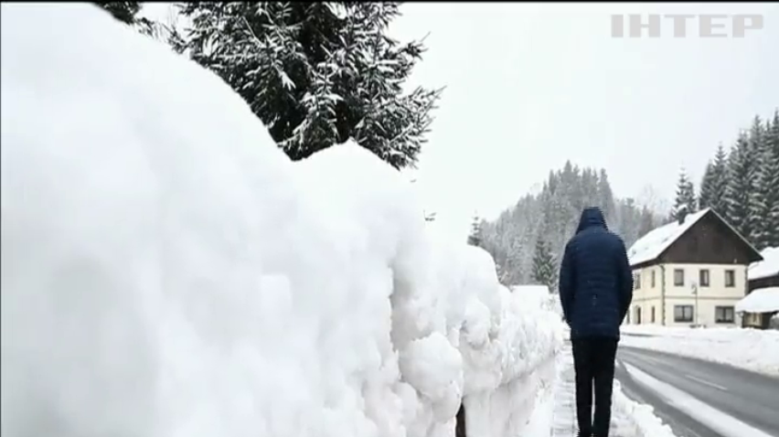 Австрію вкрило триметровим шаром снігу