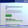 Британці масово підписують петицію за майбутнє у Євросоюзі