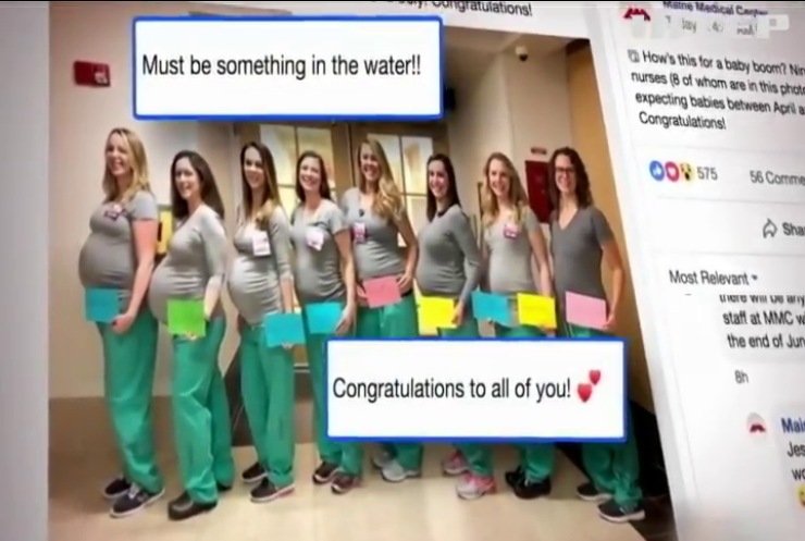 У США одночасно завагітніли 9 медсестер пологового будинку