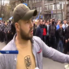 Активісти "Національного корпусу" провели мітинг у Києві, на якому закликали покарати фігурантів оборонного скандалу