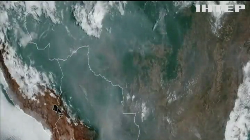 НАСА оприлюднила знімки лісових пожеж на Амазонці з космосу