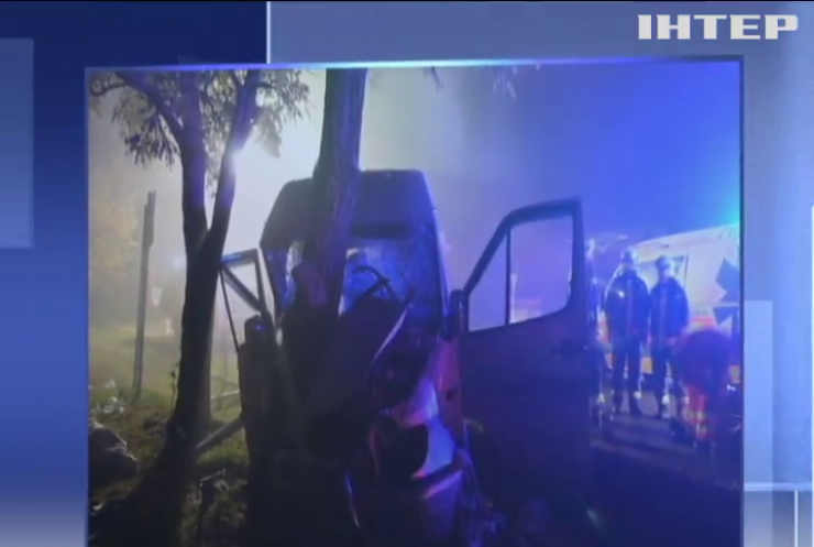 В Угорщині автобус з українцями врізався у дерево