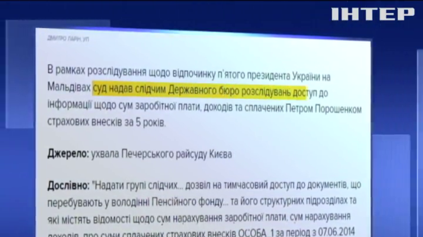 ДБР проаналізувало доходи Петра Порошенка