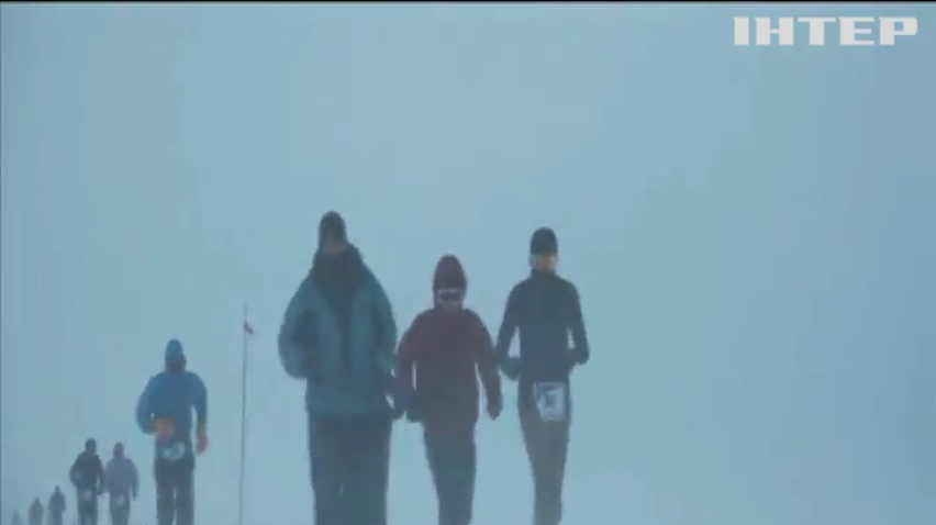 Антарктидою пробігли десятки марафонців
