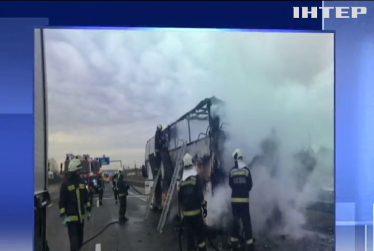 В Угорщині загорівся автобус із 40 українцями