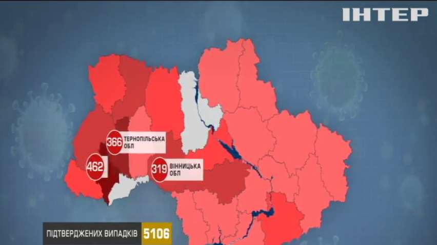 В Україні за день зафіксували 444 випадки захворювання на COVID-19