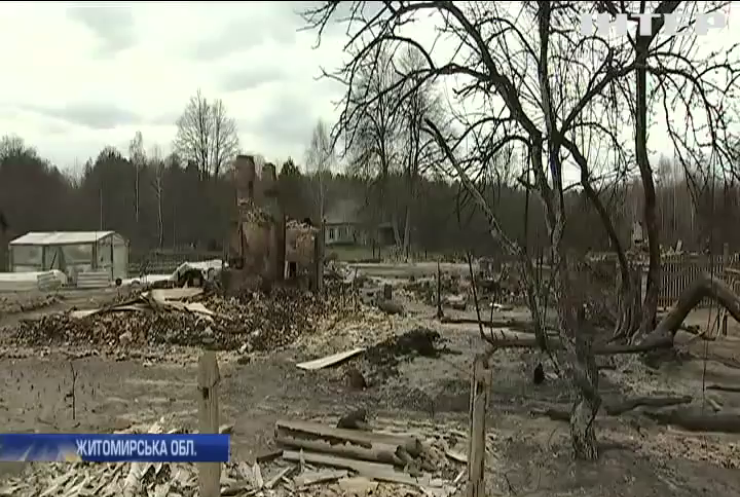 Київщина та Житомирщина у вогні: згоріли цілі села