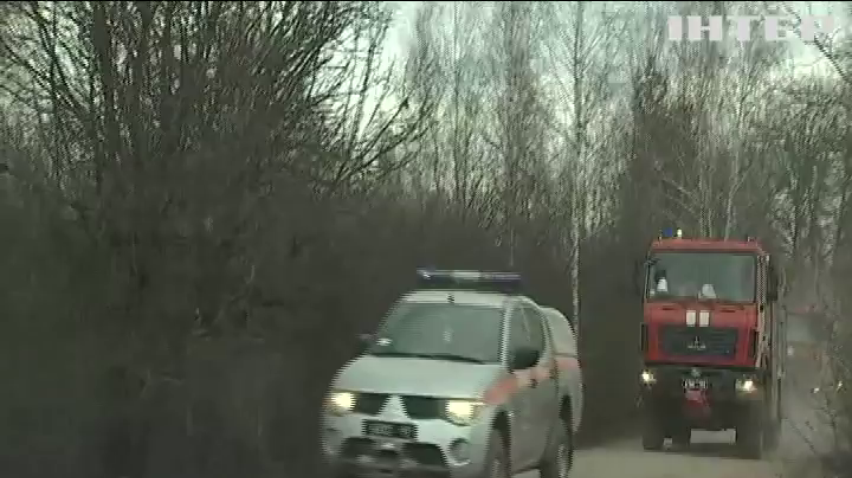 У Чорнобильській зоні триває тління пеньків та торфянику - ДСНС