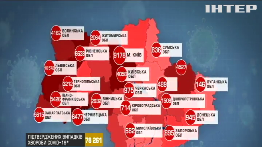 Коронавірусна карта України змінила кольори
