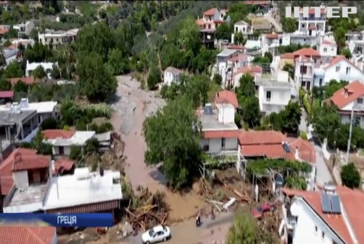 Грецький острів потерпає від масштабних повеней