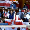 "Хай живе Білорусь": у Верховній Раді влаштували акцію в біло-червоних кольорах