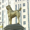 У Туркменістані встановили золотий пам'ятник алабаю