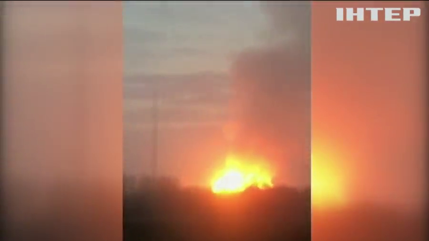 На Полтавщині вибухнув газолін: полум'я видно за кілька кілометрів