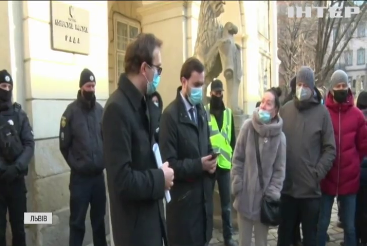 У Львові підприємці протестують проти запровадження локдауну