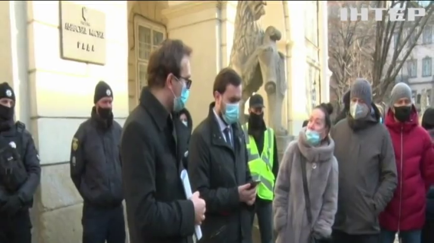 У Львові підприємці протестують проти запровадження локдауну