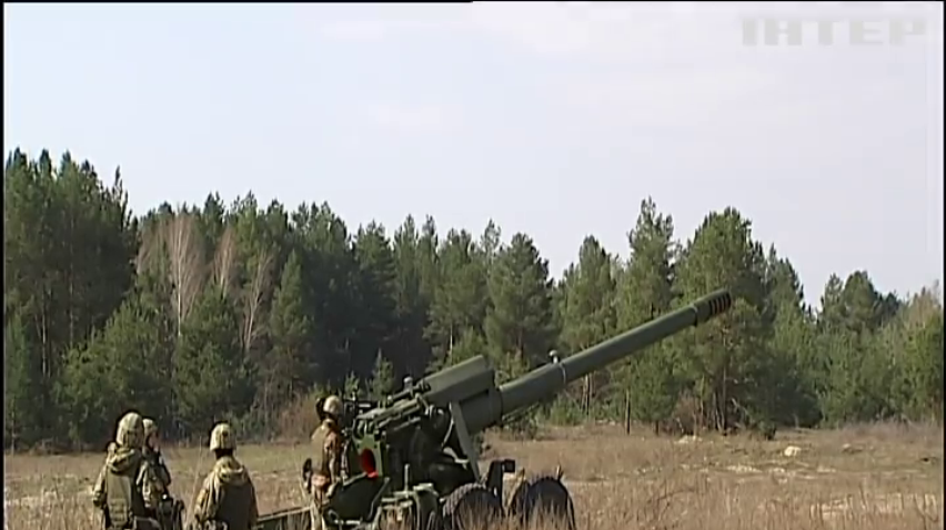На Київщині пройшли навчання артилеристів