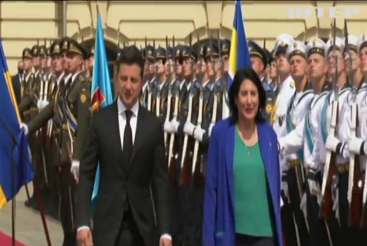 Президенти Грузії та України проводять зустріч у Маріїнському палаці