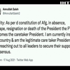 Віце-президент Афганістану оголосив себе лідером країни