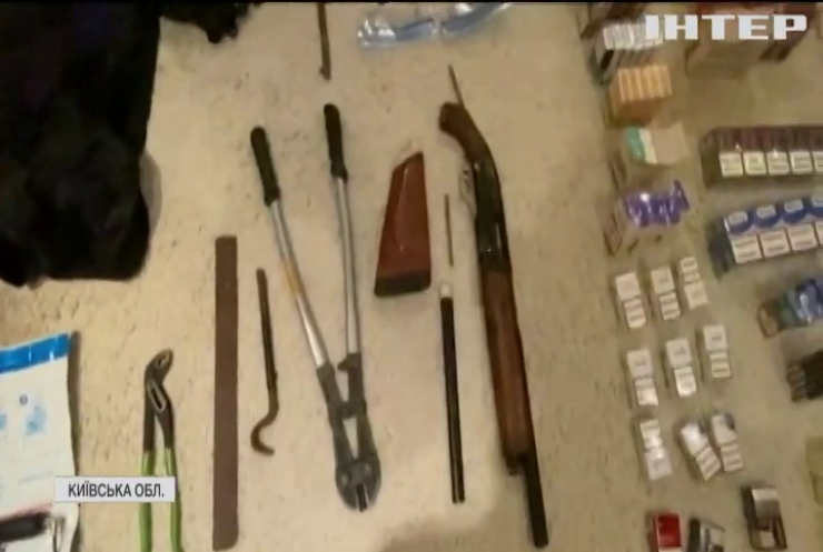 На Київщині у крадія 100 тис грн виявили арсенал зброї