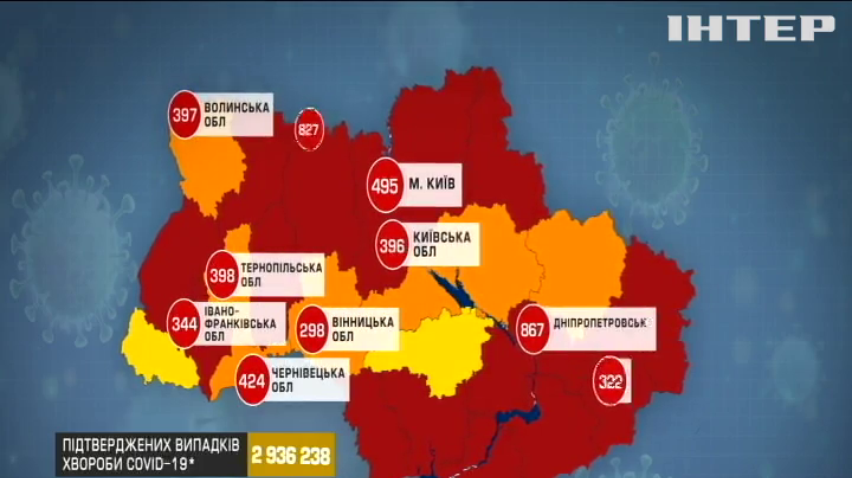 COVID-19 в Україні: 298 українців померли від ускладнень Ковіду за минулу добу
