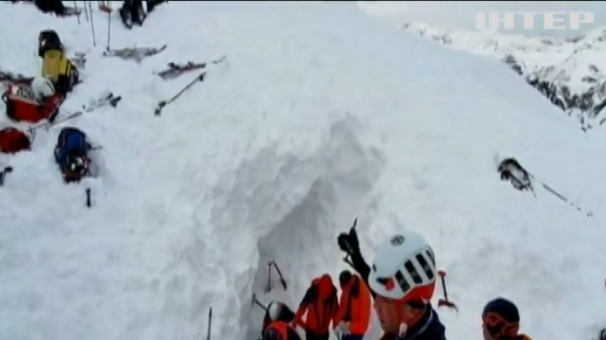 Лавина накрила лижників у Альпах