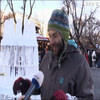 У Львові митці створили скульптури з льоду: для кожної фігури витратили 600 кг 