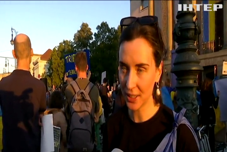 У Берліні відбулась акція протесту проти виступу російської співачки