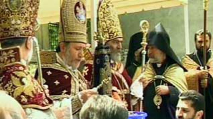 Католикос всех армян освятил собор Успения Пресвятой Богородицы во Львове
