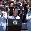 США спустили на воду авианосец "Рональд Рейган"