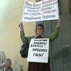 Вкладчики "Нашего банка" продолжают пикетировать Запорожское отделение НБУ