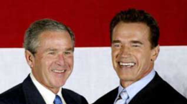 Арнольд Шварценеггер и Джордж Буш нашли друг друга