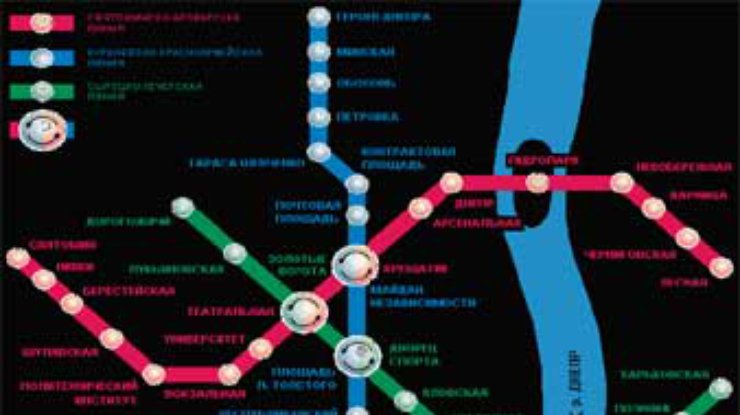 В Киеве с начала 2004 года введут бесконтактные карточки проезда в метро