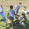 В ЮАР дети сыграли в футбол головой ребенка