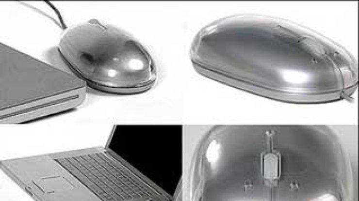 Алюминиевая мышь для Apple Powerbook G5