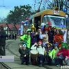 По Харькову ездил "Трамвайчик смеха"