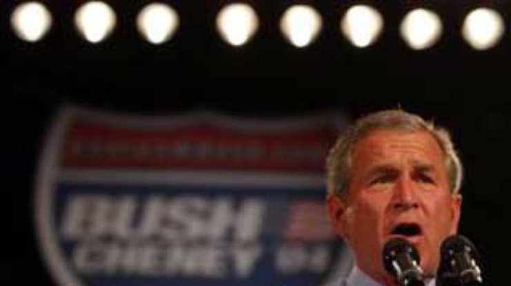 Буш матерится и показывает неприличные жесты избирателям