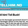 Норвежцы опубликовали в американской газете рекламу против Буша