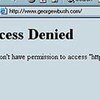 Сайт Буша заблокирован для неамериканских посетителей