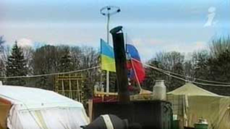 В Одессе продолжает стоять палаточный городок сторонников Януковича