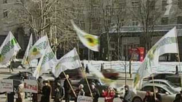 Активисты партии "зелёных" протестуют против бездействия коммунальных служб