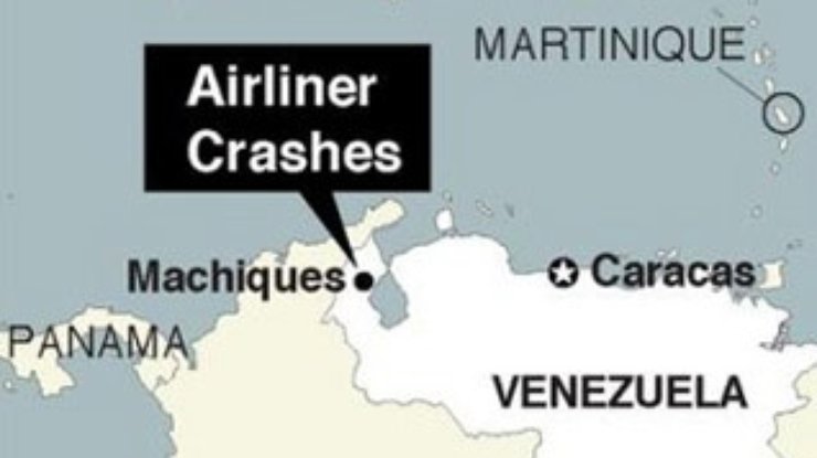 В Венесуэле разбился самолет. Погибли 152 человека