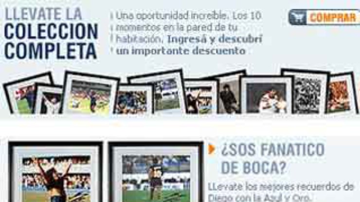 Марадона продает свои фотографии за 1500 долларов