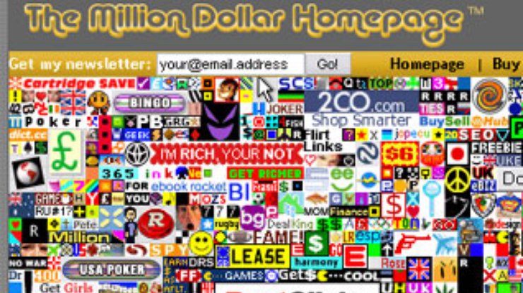 The Million Dollar Page: все пиксели проданы