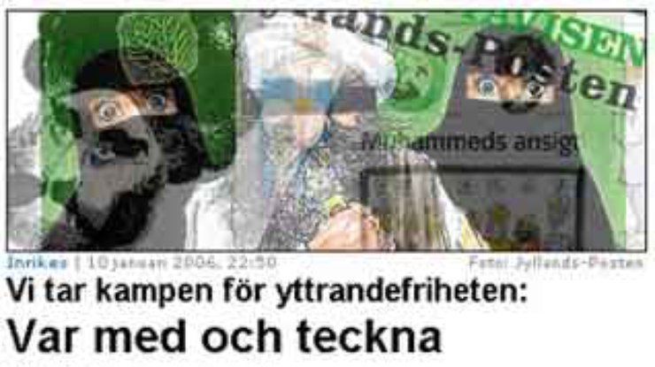 Шведская газета объявила конкурс карикатур на пророка Мухаммеда