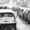 Снегопад парализовал движение на юге Германии