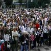 Жители Ривного встретили День независимости в вышиванках