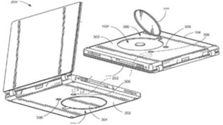Apple придумала новое место для размещения дисковода в ноутбуке