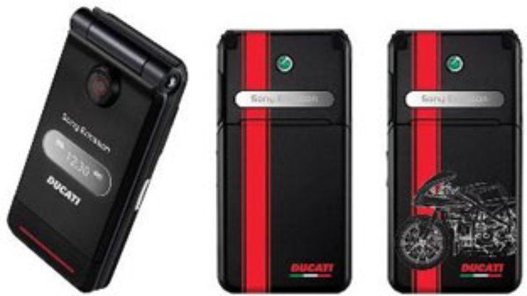 Sony Ericsson выпустила телефон для фанатов Ducati