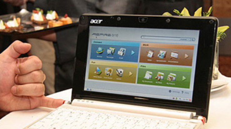 Acer готовит нетбук с экраном в 10 дюймов