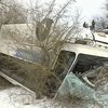 В Крыму с обрыва упал автобус